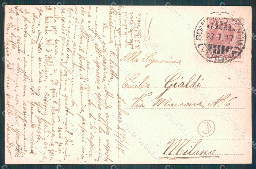Verona Città Molini Adige cartolina QT4379 – retro
