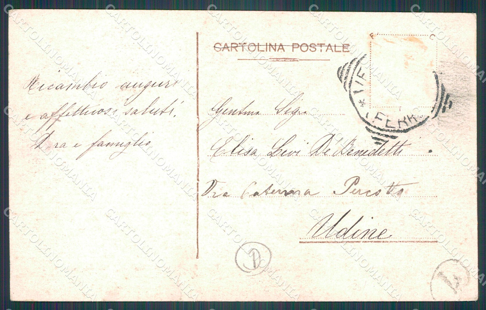 Verona Città Giardino Giusti cartolina QT4385 – retro