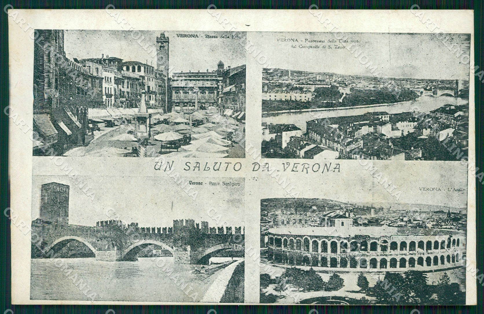 Verona Città Saluti da cartolina QT4393 – fronte