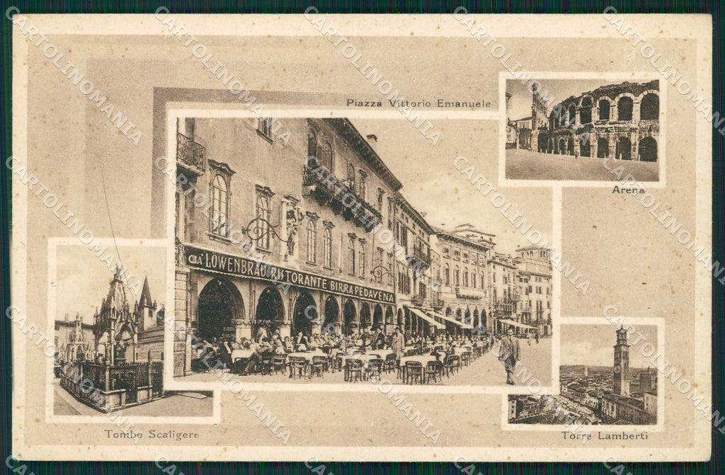 Verona Città PIEGHE cartolina QT4399 – fronte