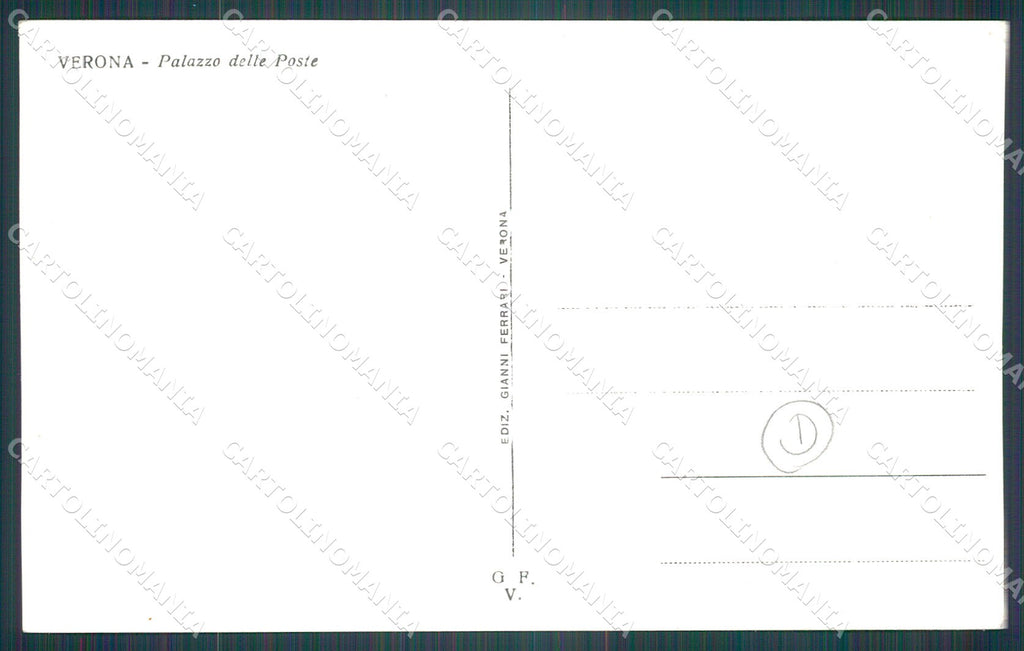 Verona Città Poste Foto cartolina QT4406 – retro