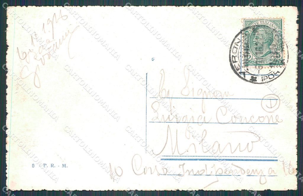 Verona Città Porta Bombardiera cartolina QT4411 – retro
