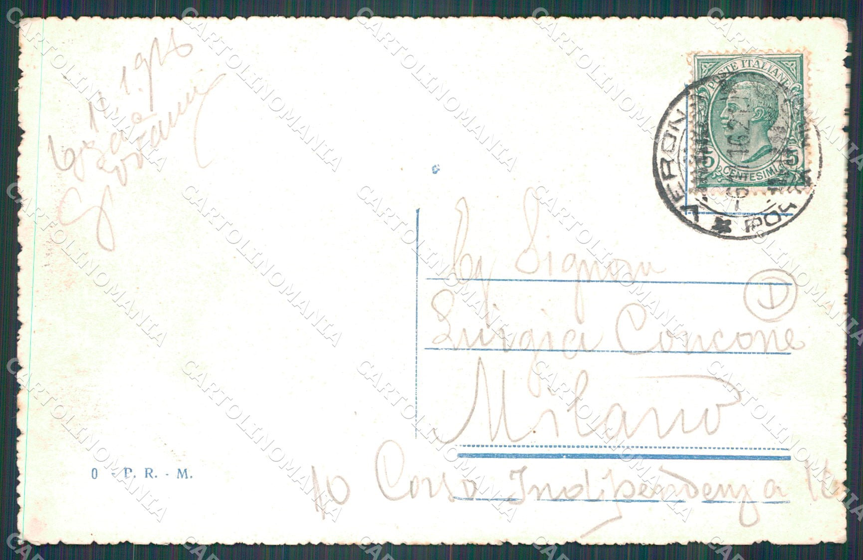 Verona Città Porta Bombardiera cartolina QT4411 – retro