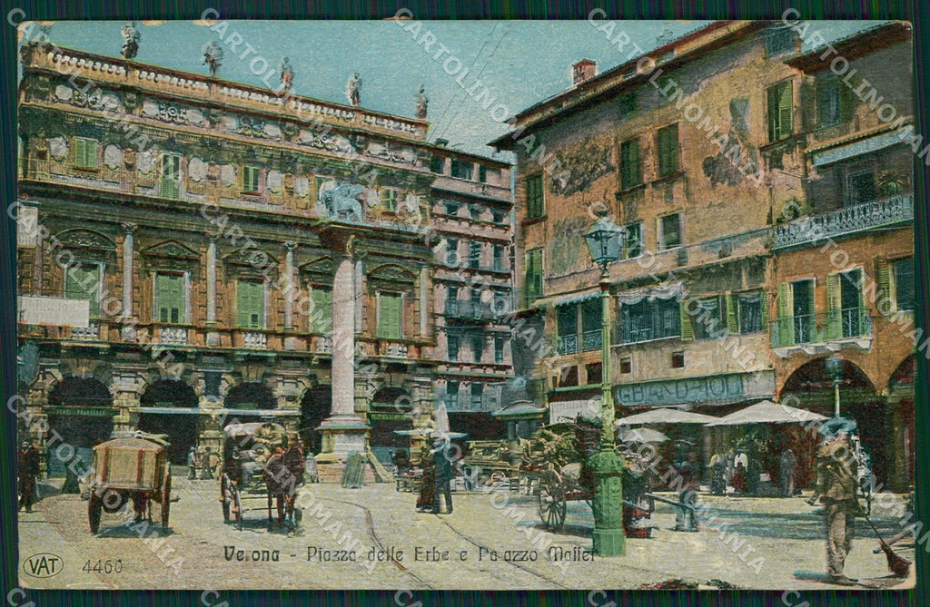 Verona Città Piazza Erbe Alterocca 4460 cartolina QT4412 – fronte