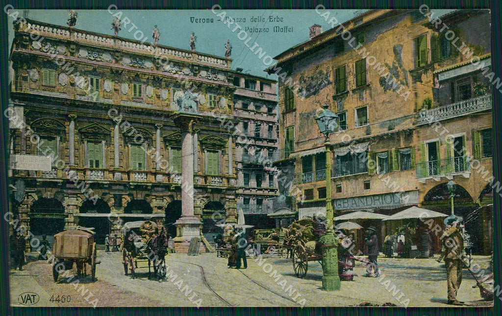 Verona Città Piazza Erbe Alterocca 4460 cartolina QT4413 – fronte