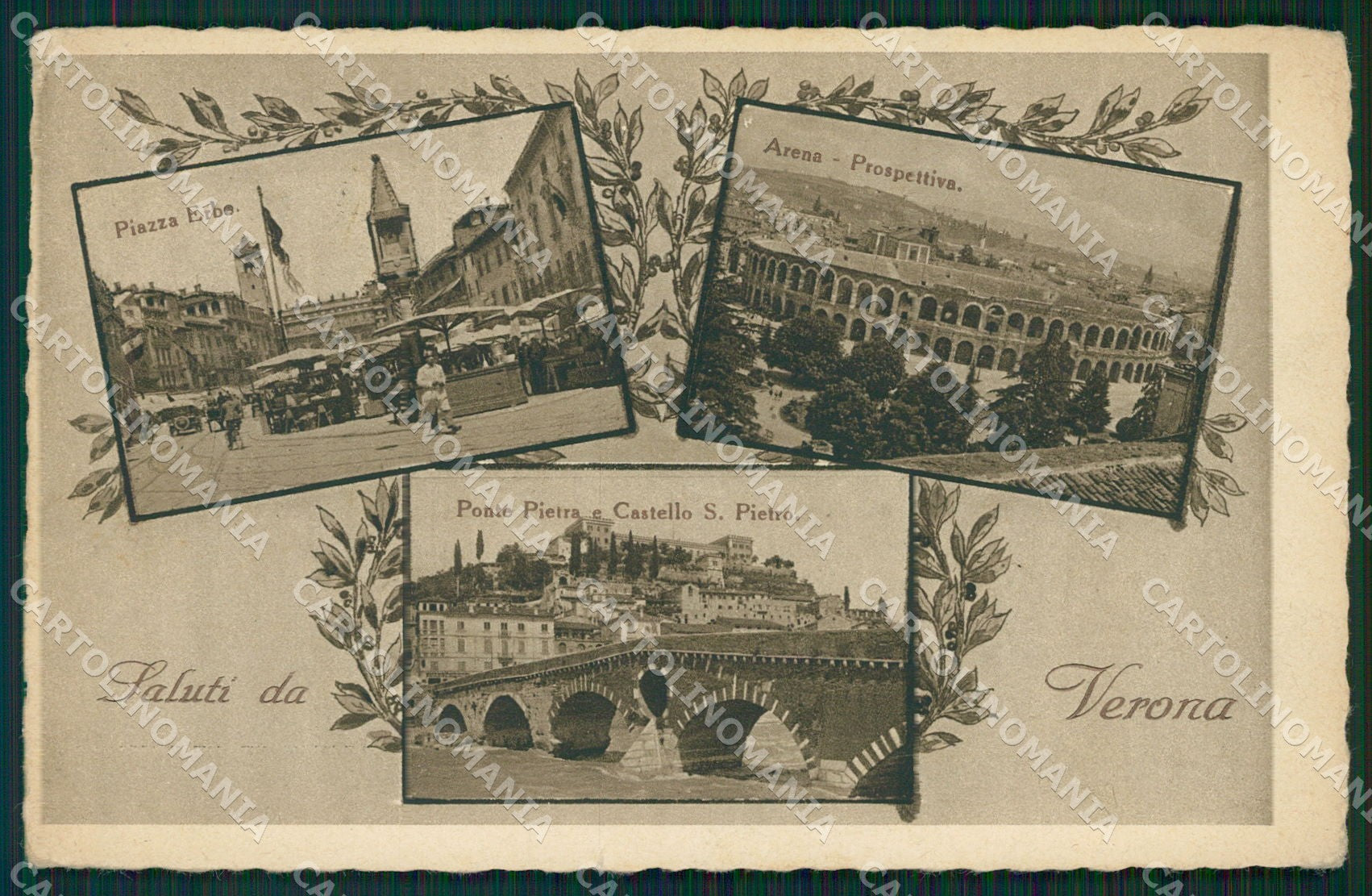 Verona Città Saluti da cartolina QT4442 – fronte