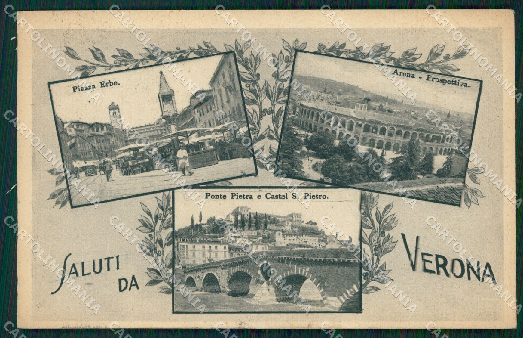 Verona Città Saluti da cartolina QT4443 – fronte