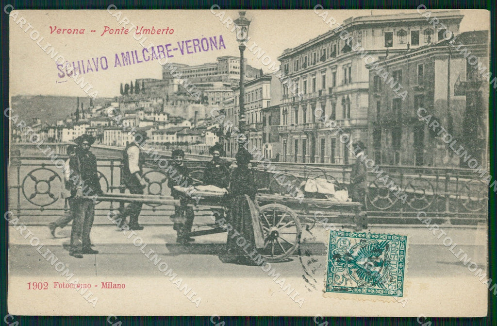 Verona Città Ponte Umberto cartolina QT4452 – fronte