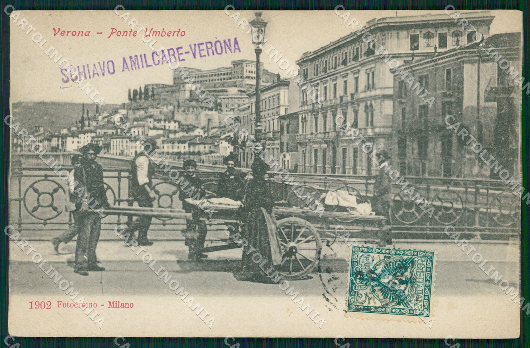 Verona Città Ponte Umberto cartolina QT4452 – fronte