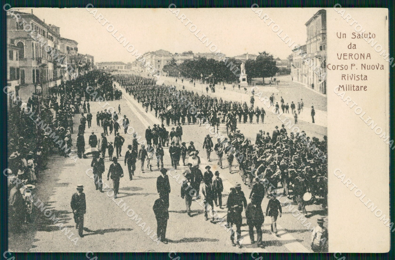 Verona Città Militari PIEGATA cartolina QT4462 – fronte