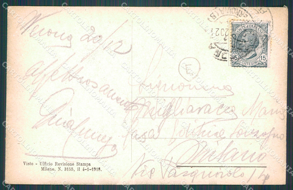 Verona Città Piazza Erbe Mercato STRAPPINI cartolina QT4470 – retro