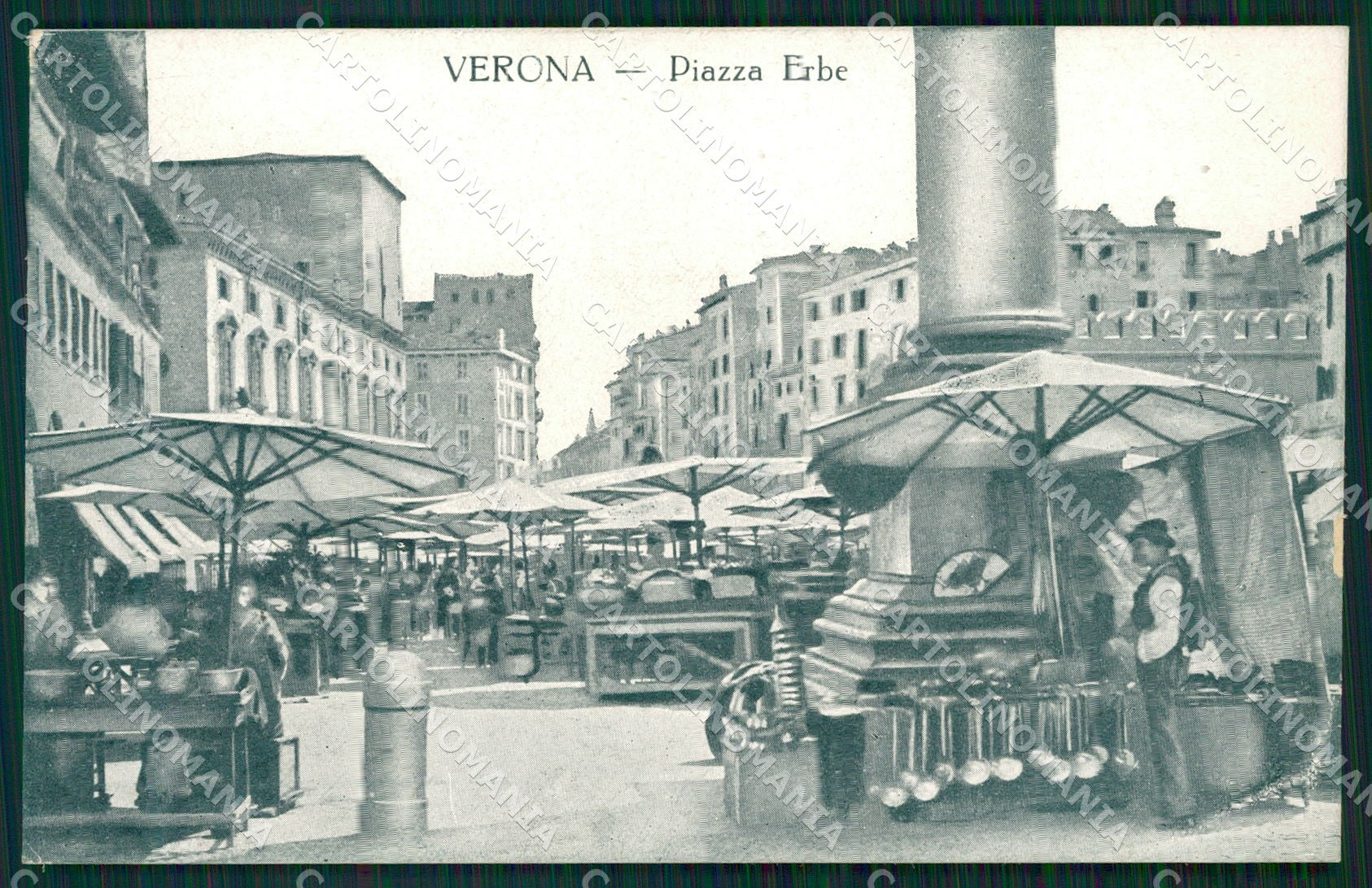 Verona Città Piazza Erbe Mercato cartolina QT4479 – fronte