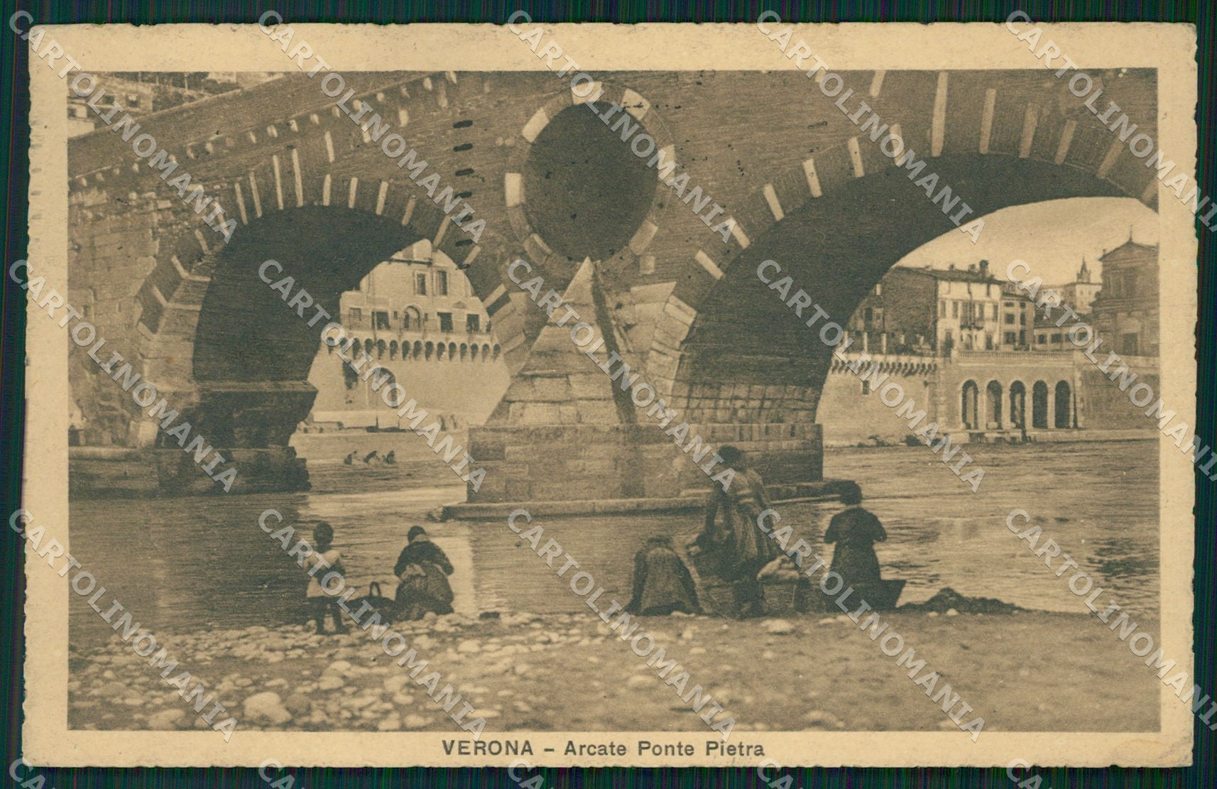 Verona Città Ponte Pietra cartolina QT4485 – fronte