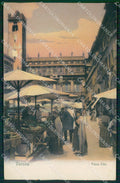 Verona Città Piazza Erbe Mercato cartolina QT4508 – fronte
