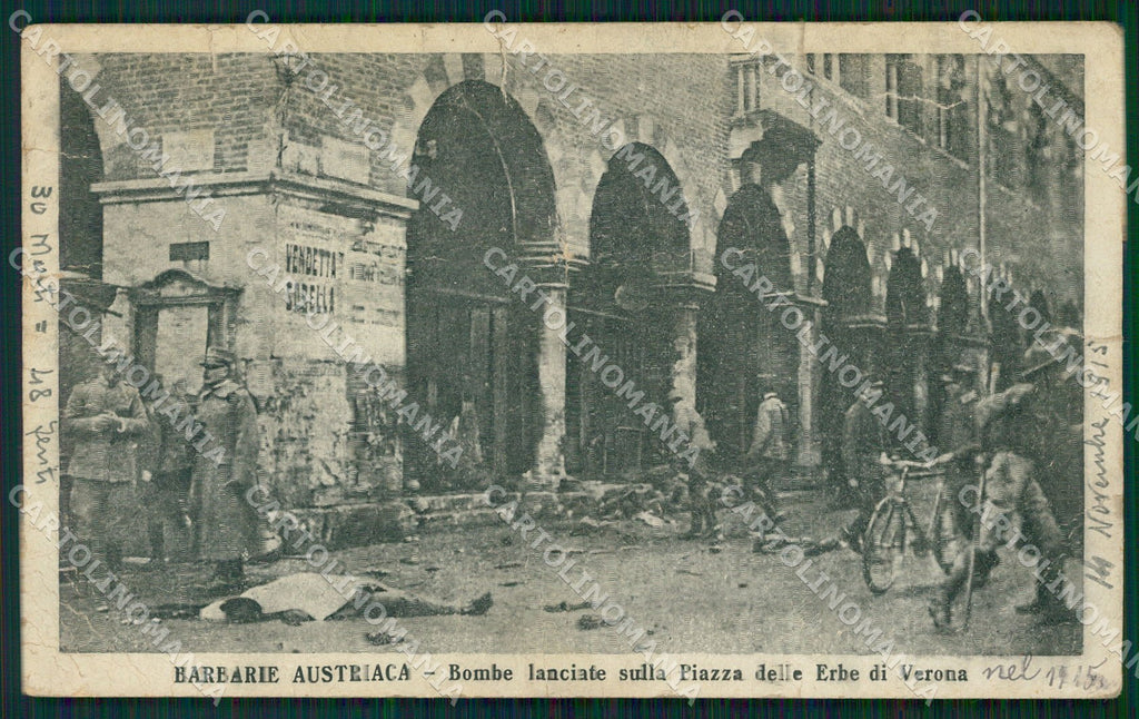 Verona Città Militari PIEGATA cartolina QT4515 – fronte
