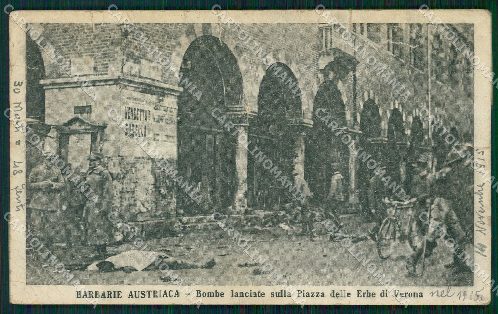 Verona Città Militari PIEGATA cartolina QT4515 – fronte