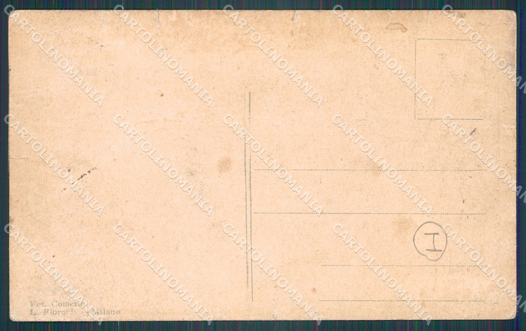 Verona Città Militari PIEGATA cartolina QT4515 – retro