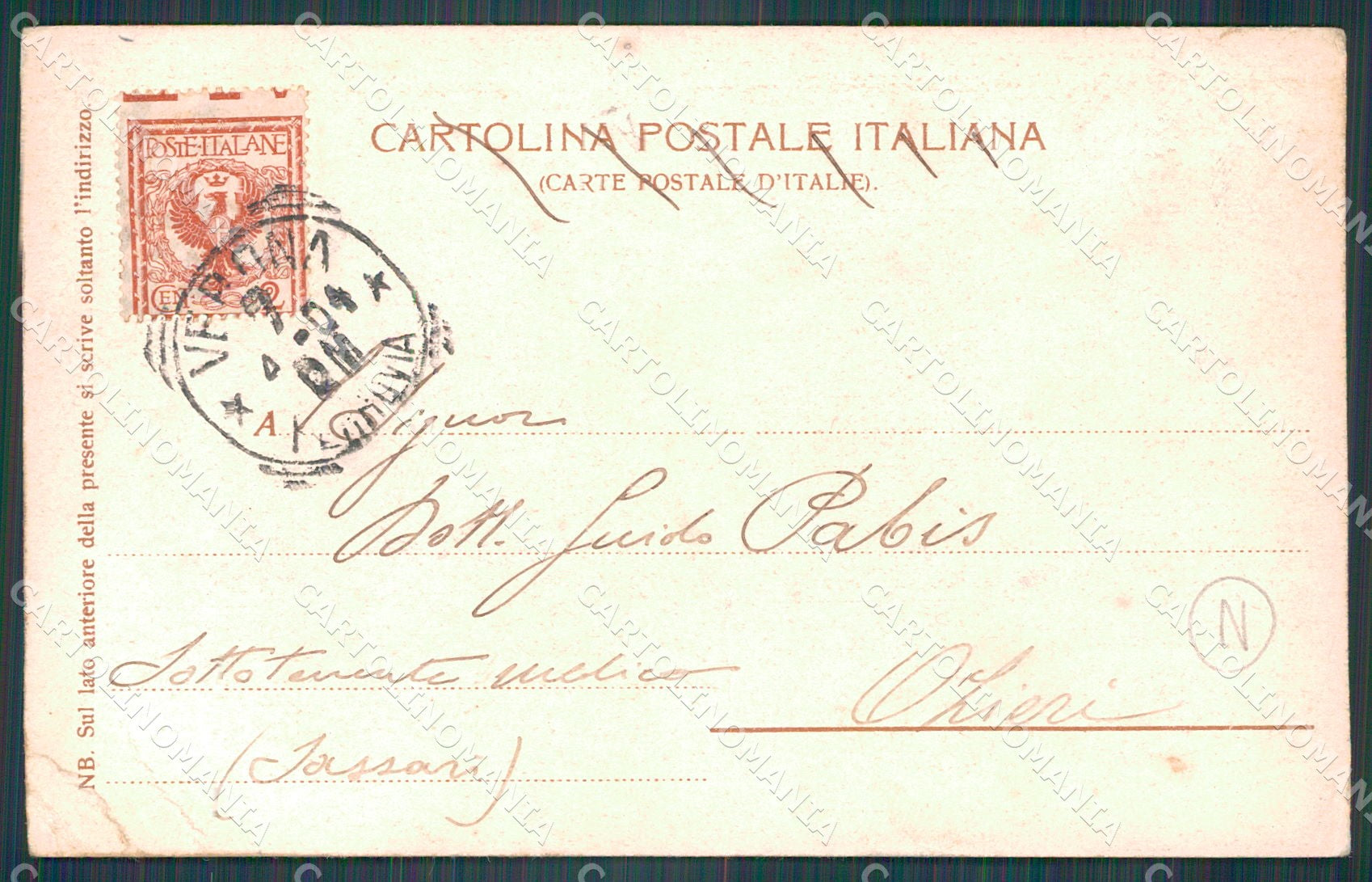 Verona Città Lavandaie PIEGHE cartolina QT4525 – retro