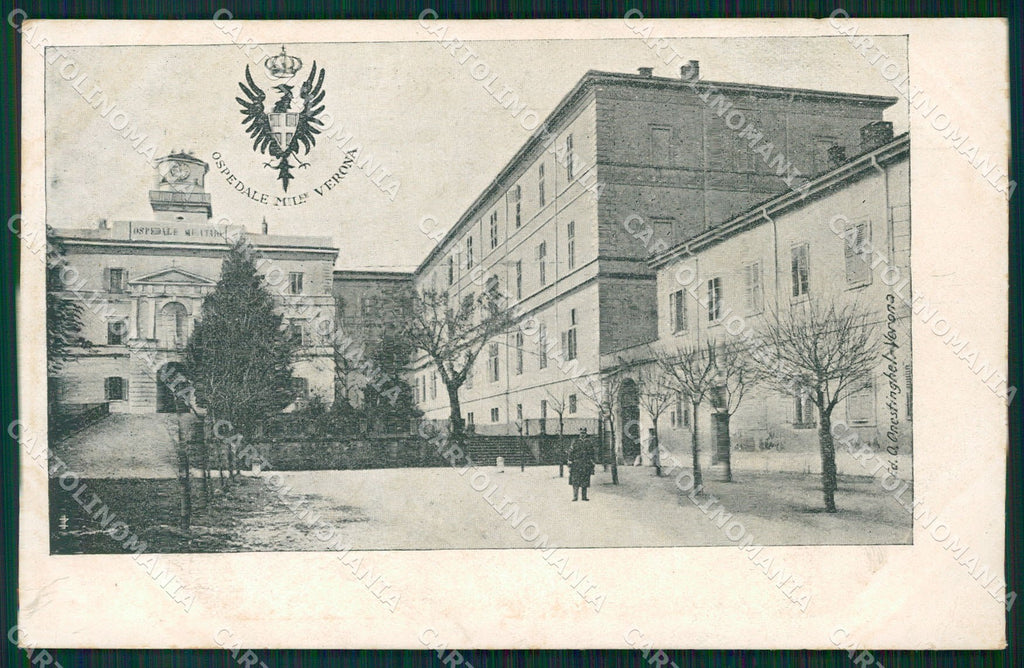 Verona Città Militari Ospedale Militare cartolina QT4533 – fronte