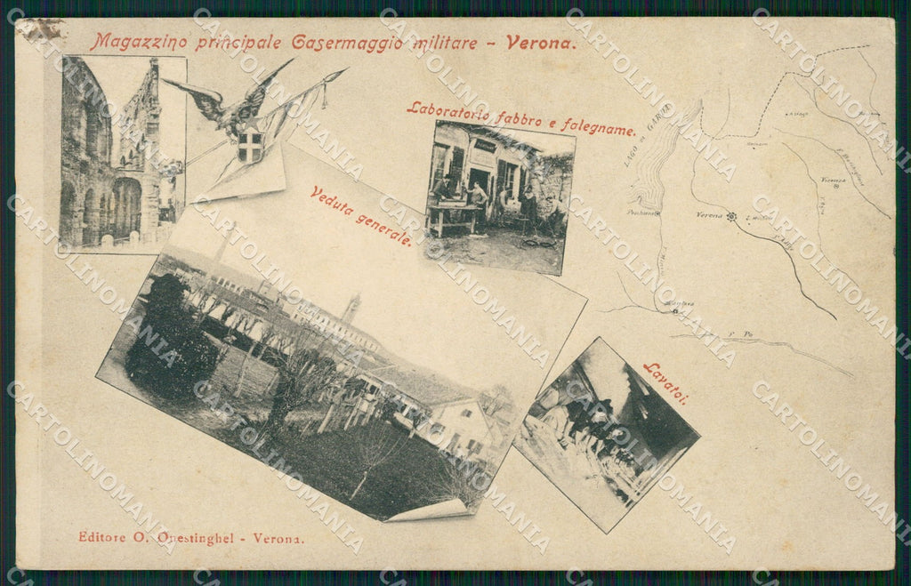 Verona Città Militari cartolina QT4535 – fronte