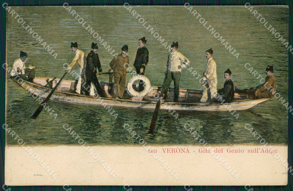 Verona Città Militari Genio cartolina QT4545 – fronte