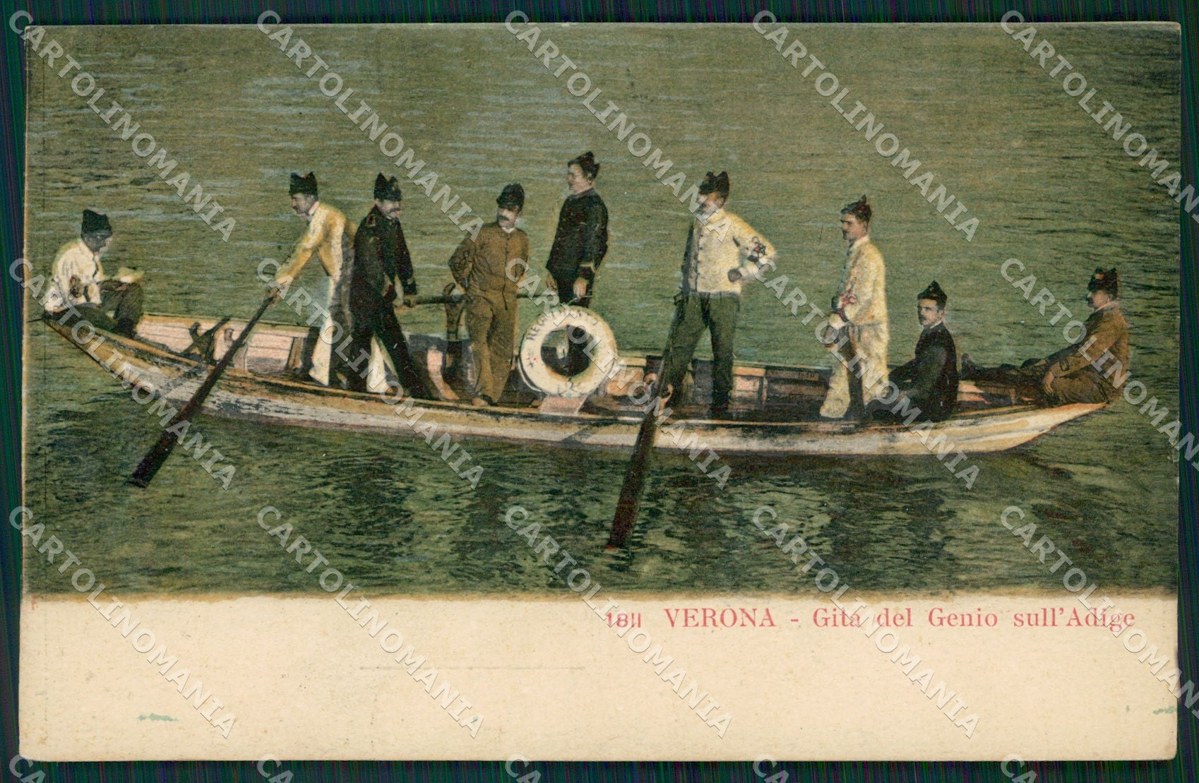 Verona Città Militari Genio cartolina QT4545 – fronte