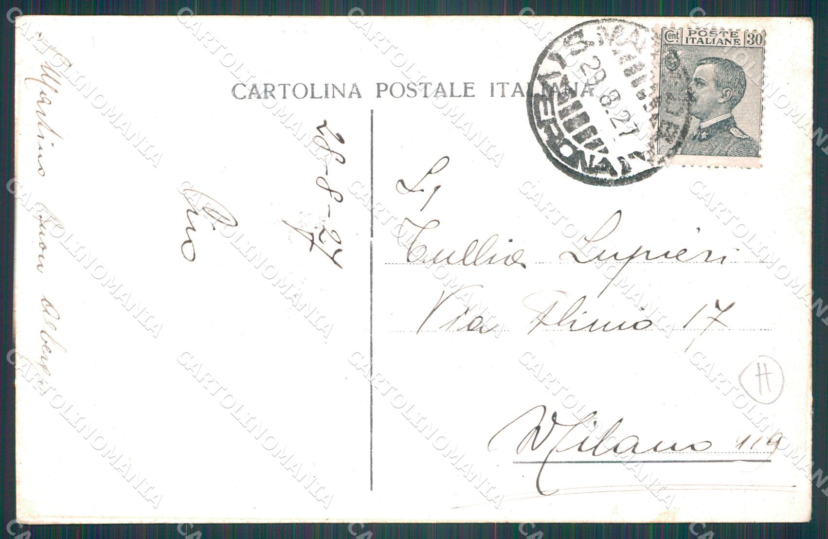 Verona San Martino Buon Albergo PIEGHINA cartolina QT4552 – retro