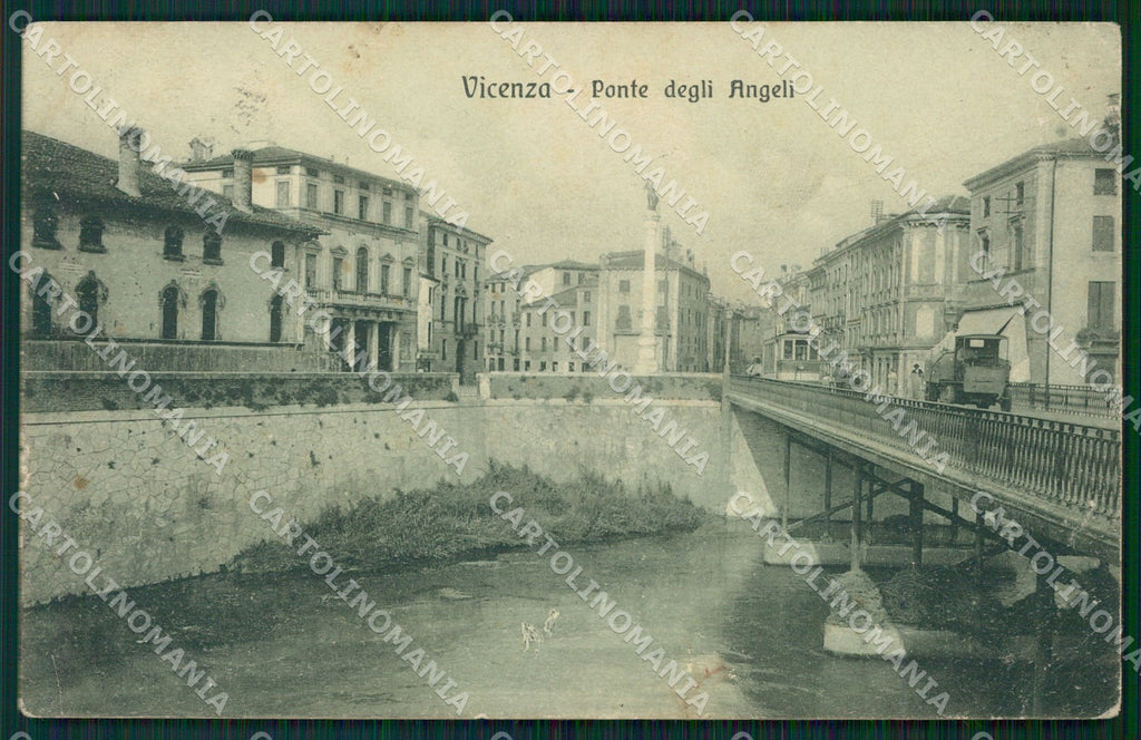 Vicenza Città PIEGATA cartolina QT4558 – fronte