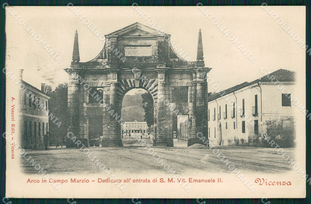 Vicenza Città Arco Campo Marzio cartolina QT4568 – fronte