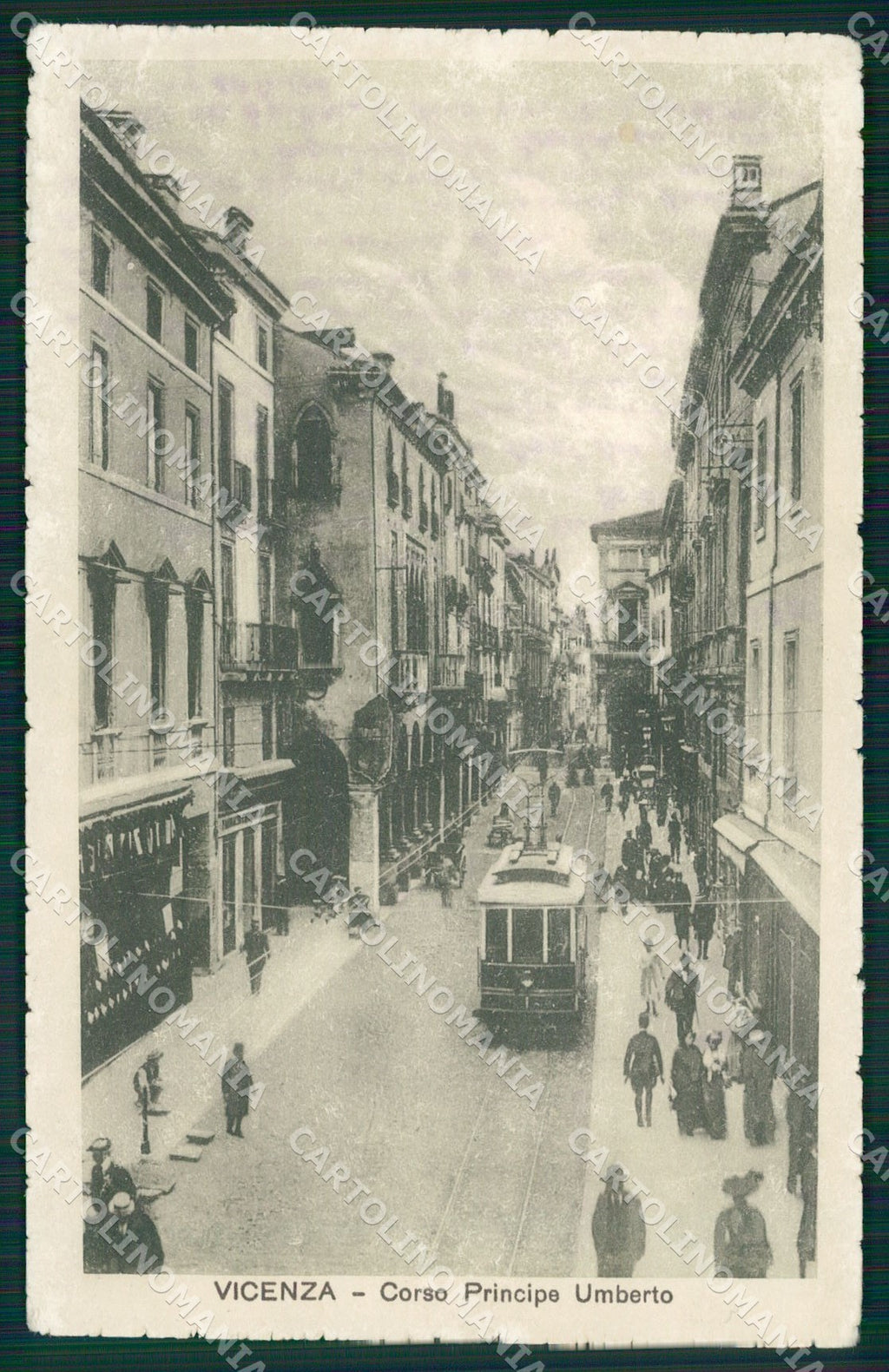 Vicenza Città Tram ABRASA cartolina QT4570 – fronte