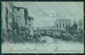 Vicenza Città Ponte San Michele Chiaro di Luna PIEGHINA cartolina QT4593 – fronte