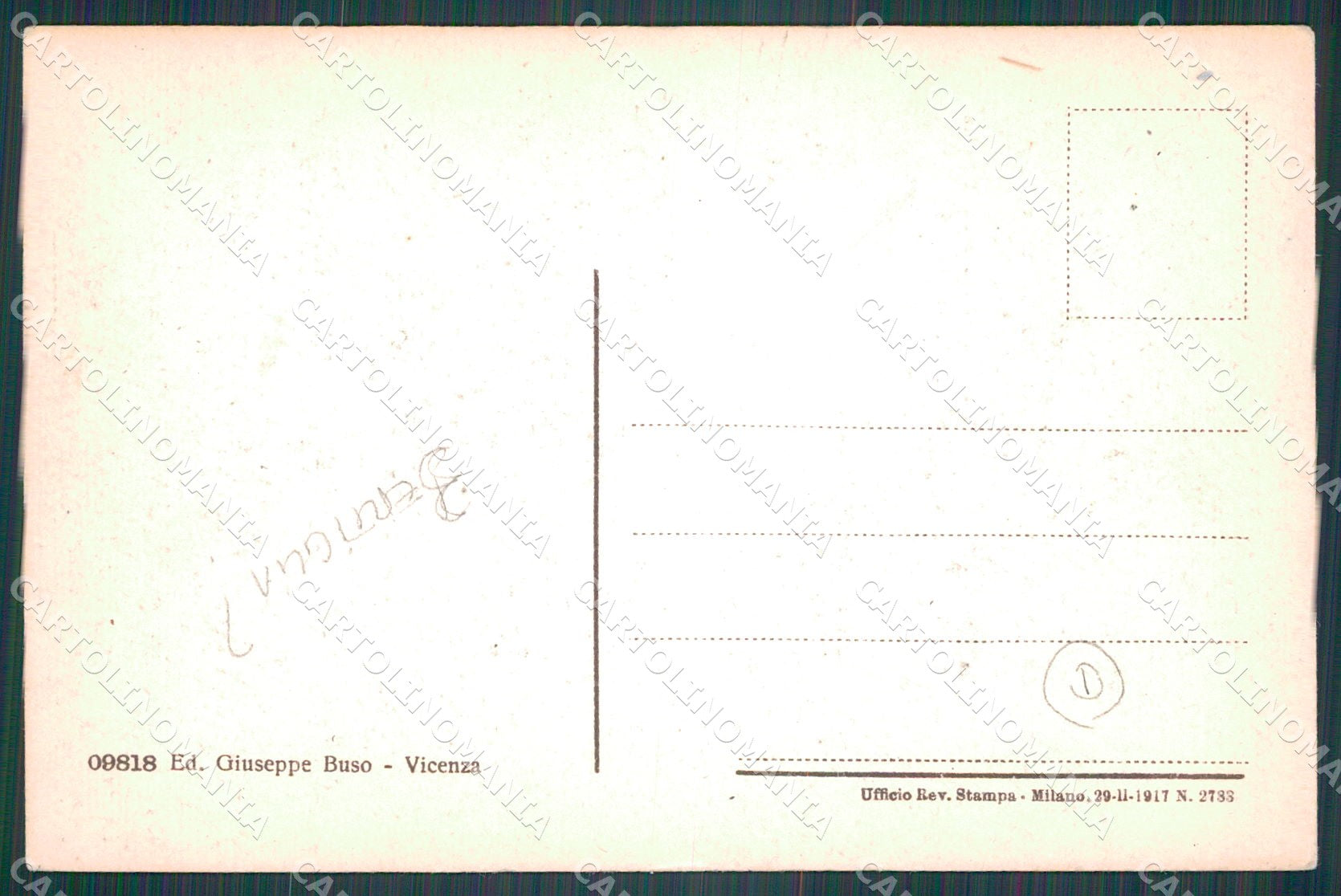 Vicenza Città Saluti da Bertiglia ? cartolina QT4602 – retro