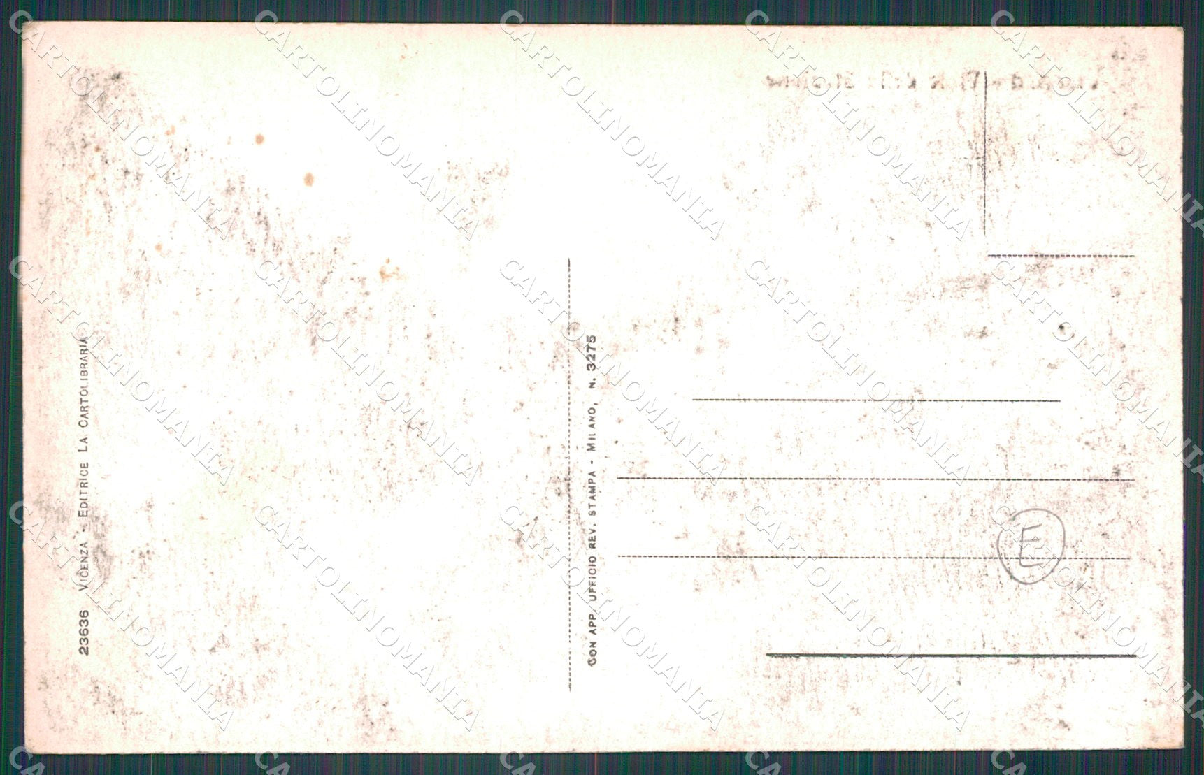 Vicenza Città cartolina QT4605 – retro