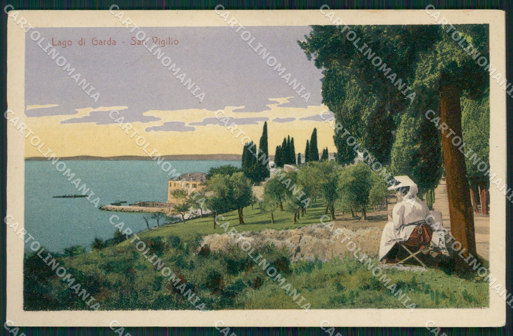 Verona San Vigilio Lago di Garda cartolina QT4615 – fronte