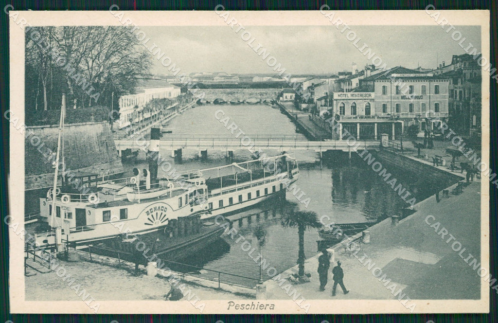 Verona Peschiera del Garda Battello cartolina QT4616 – fronte