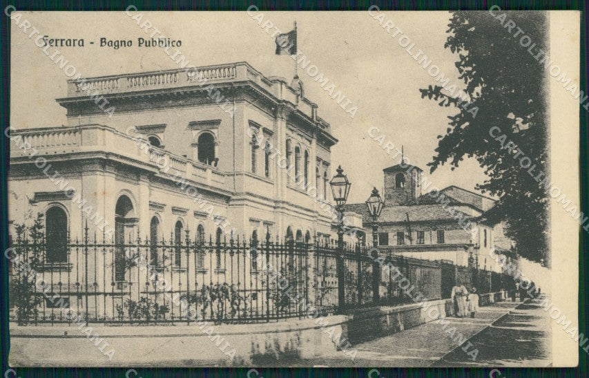 Ferrara città Bagno Pubblico cartolina QT4643 – fronte