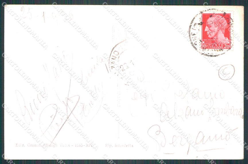 Verbania Stresa Mottarone Sci Foto cartolina QT4663 – retro