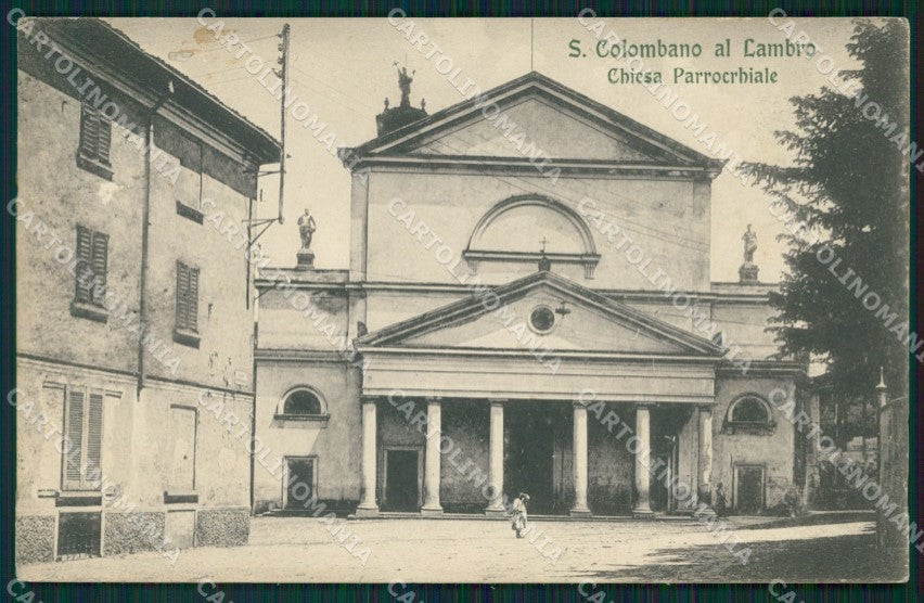 Milano San Colombano al Lambro Chiesa Parrocchiale cartolina QT4665 – fronte