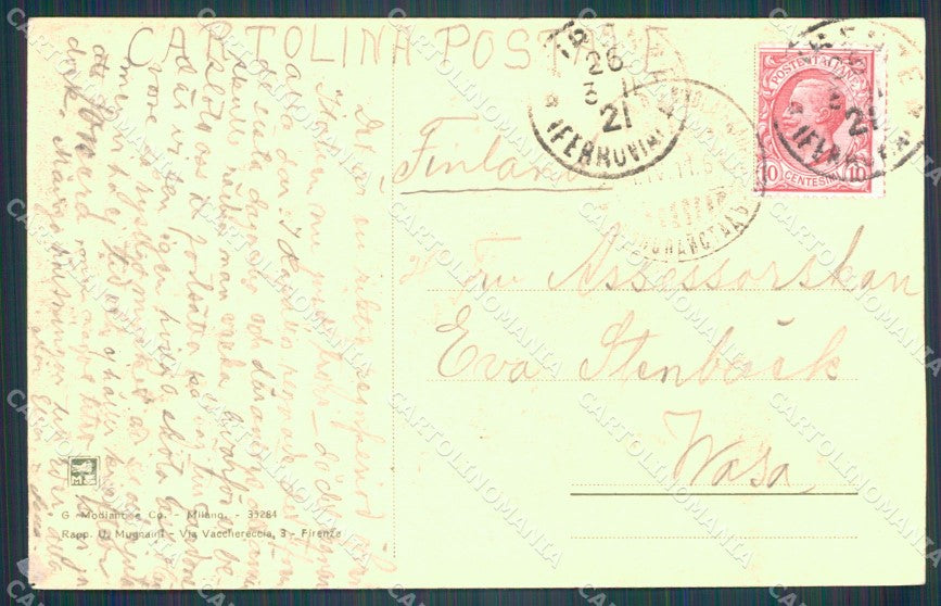 Firenze città STRAPPINO cartolina QT4684 – retro