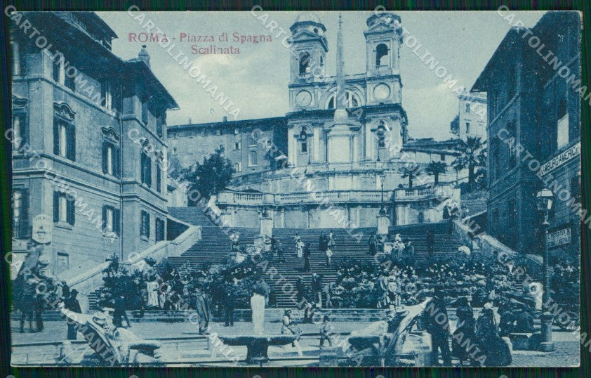 Roma città Piazza Spagna Scalinata cartolina QT4686 – fronte