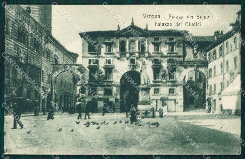 Verona città Piazza Signori cartolina QT4688 – fronte