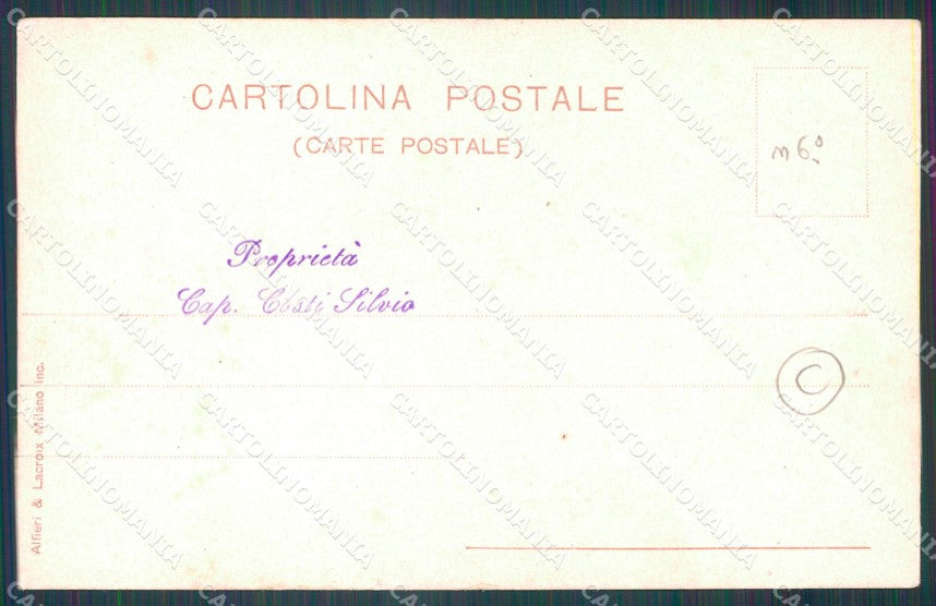 Brescia città Sede Comando Militare cartolina QT4704 – retro