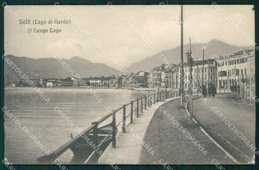 Brescia Salò Lago Garda ABRASA cartolina QT4713 – fronte