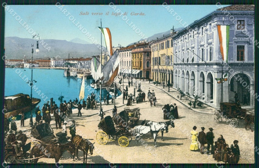 Brescia Salò Lago Garda Carrozze cartolina QT4714 – fronte