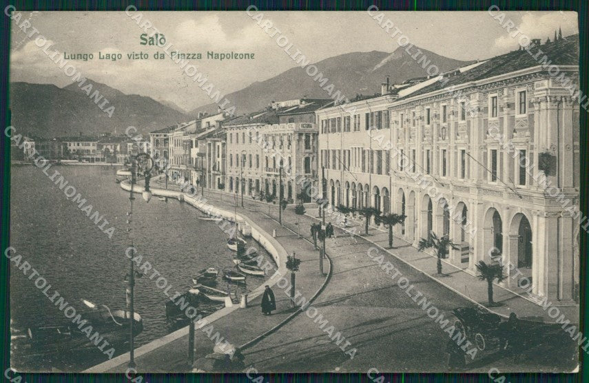 Brescia Salò Lago Garda PIEGHINE cartolina QT4715 – fronte