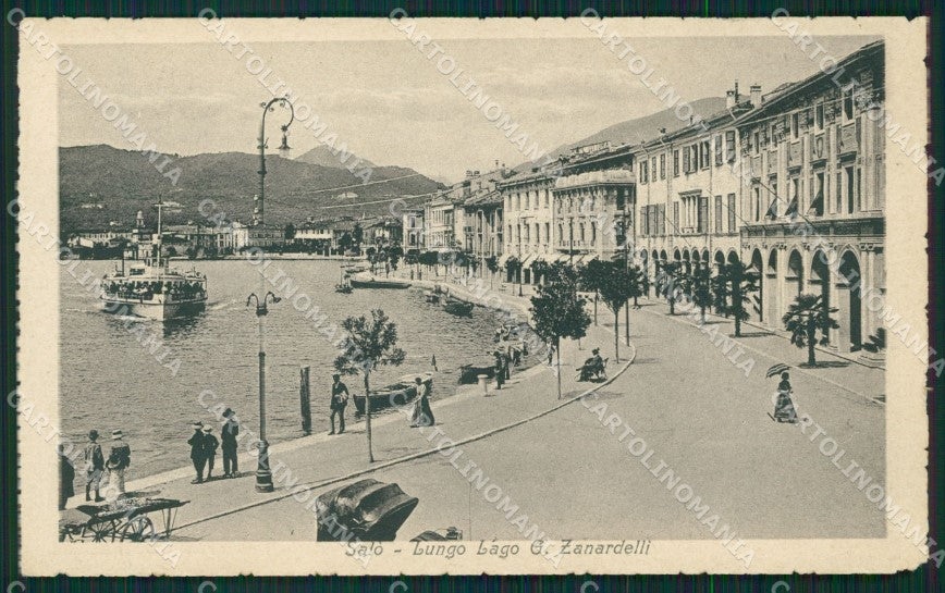 Brescia Salò Lago Garda Battello cartolina QT4716 – fronte