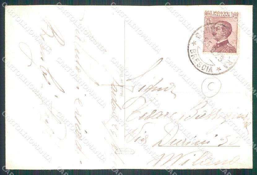 Brescia Salò Lago di Garda Battello ABRASA cartolina QT4722 – retro