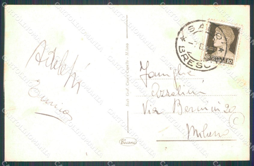 Brescia Salò Lago di Garda Battello cartolina QT4723 – retro