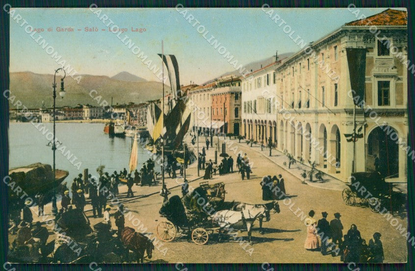 Brescia Salò Lago Garda Carrozze cartolina QT4724 – fronte