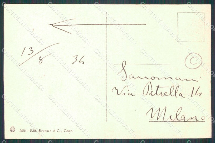 Brescia Salò Lungolago Zanardelli Battello cartolina QT4726 – retro